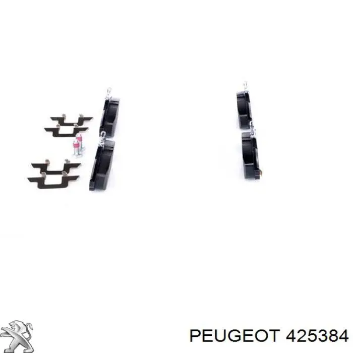 425384 Peugeot/Citroen pastillas de freno delanteras