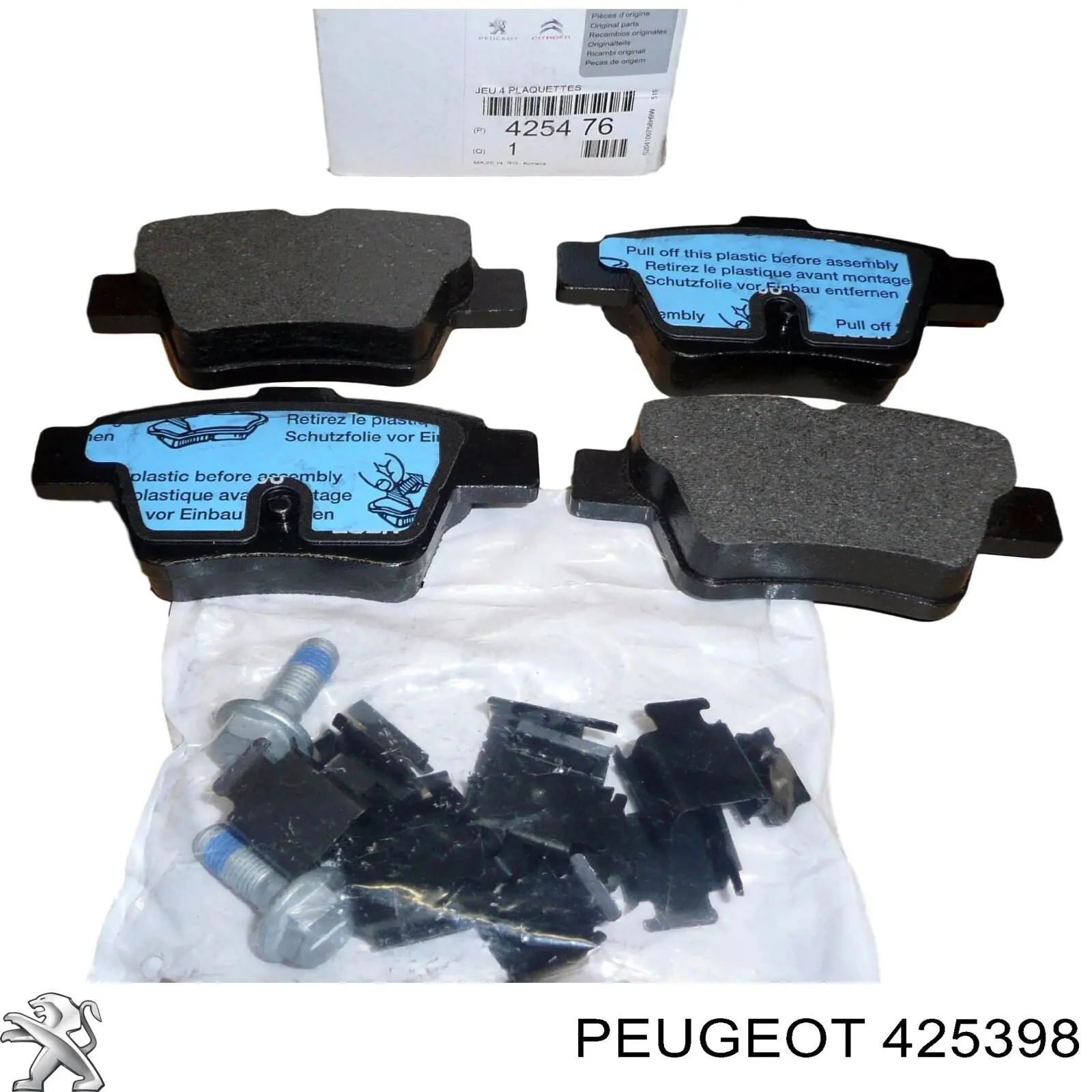 Pastillas traseras de freno Peugeot/Citroen 425398 precio, desde 20,42 EUR