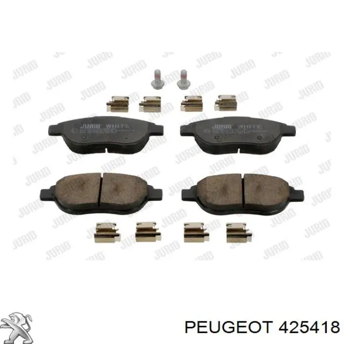 425418 Peugeot/Citroen pastillas de freno delanteras
