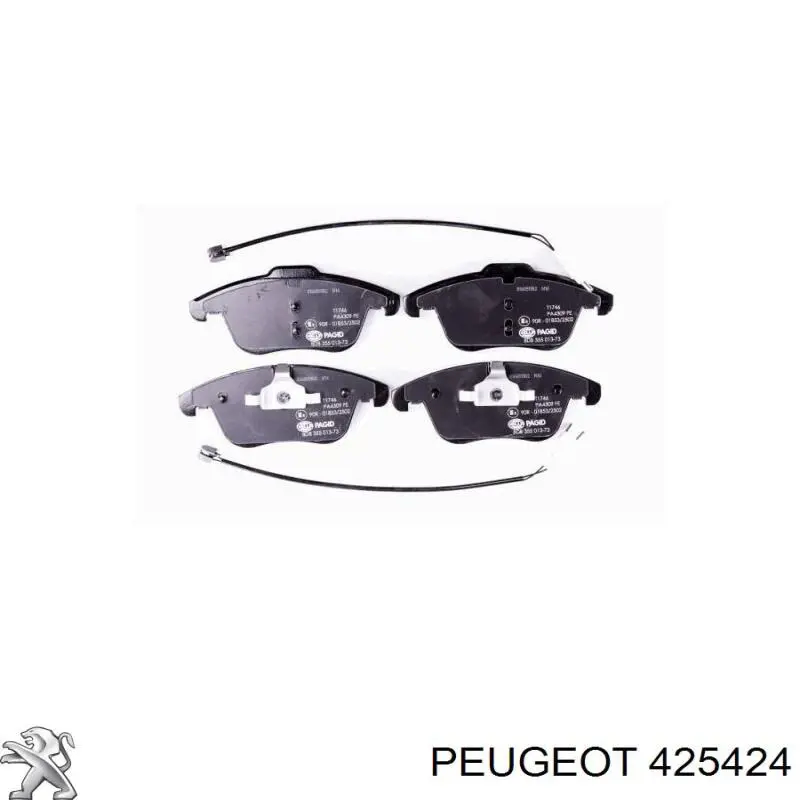 Pastillas de freno 425424 Peugeot/Citroen