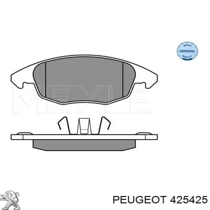 425425 Peugeot/Citroen pastillas de freno delanteras