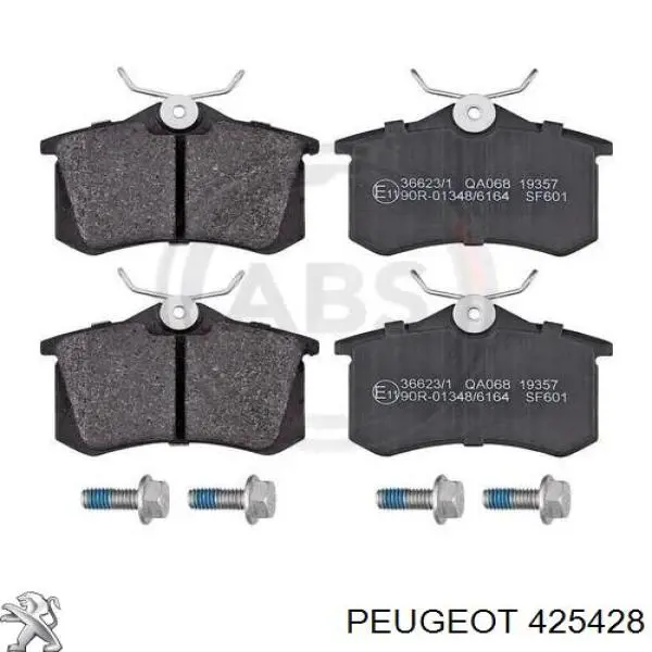 Pastillas traseras de freno Peugeot/Citroen 425428 precio, desde 29,22 EUR