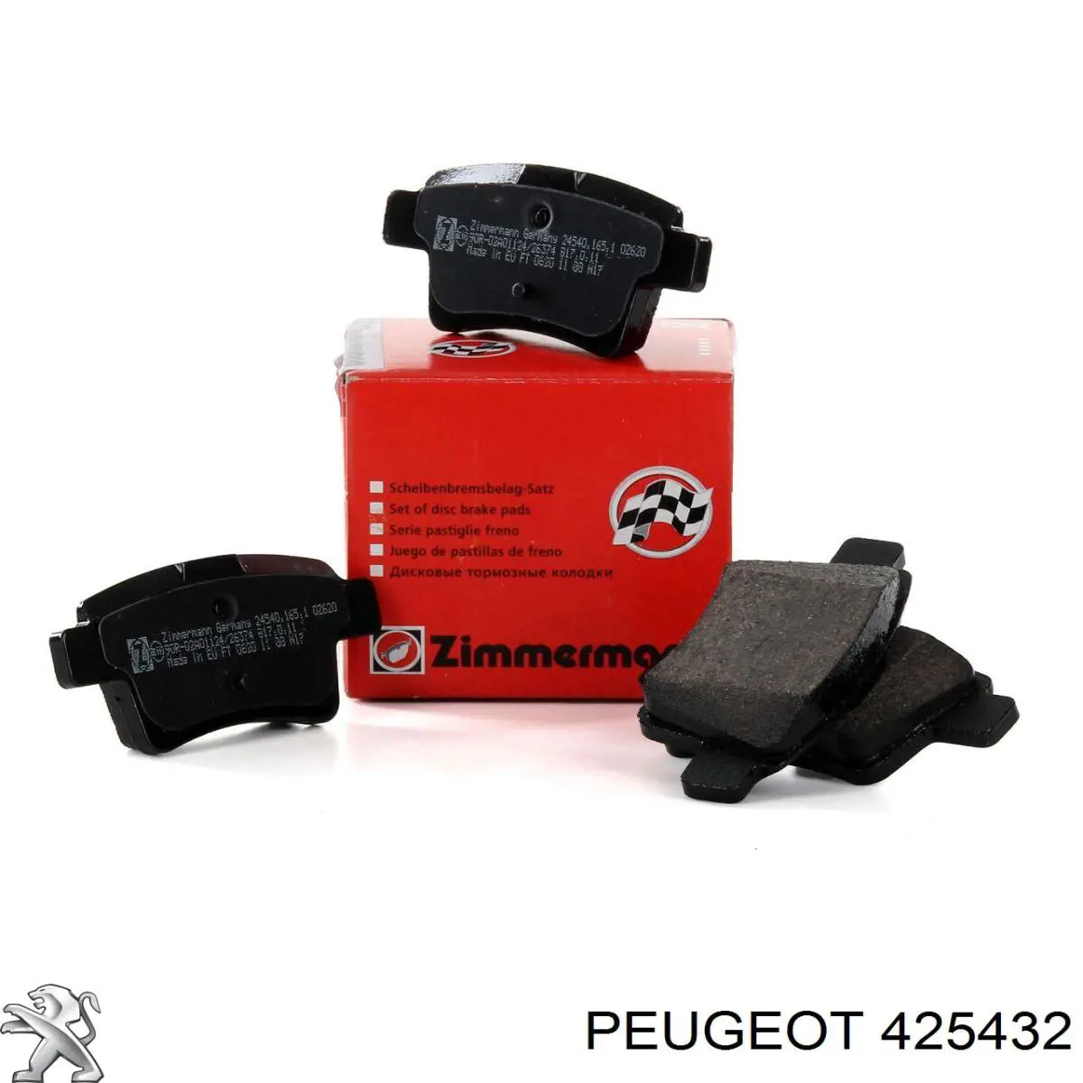 Comprar 425432 Peugeot/Citroen Pastillas de freno traseras