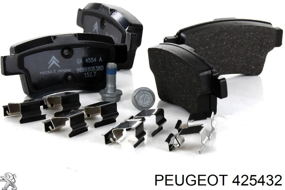 Pastillas traseras Peugeot/Citroen 425432