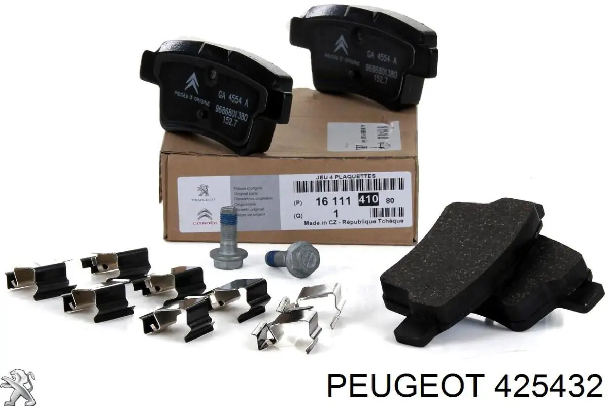 Pastillas traseras de freno Peugeot/Citroen 425432 precio, desde 23,90 EUR