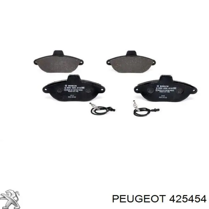 425454 Peugeot/Citroen pastillas de freno delanteras