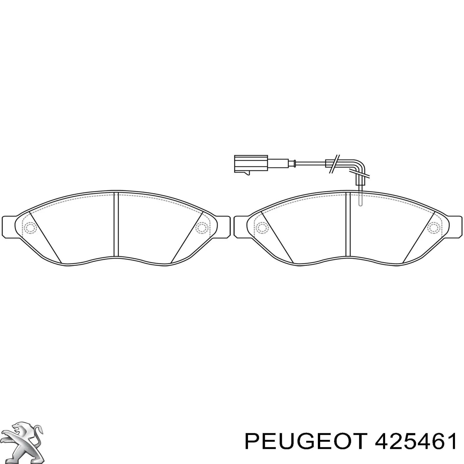Comprar 425461 Peugeot/Citroen Pastillas delanteras de freno