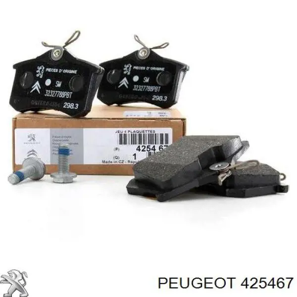 Comprar 425467 Peugeot/Citroen Pastillas de freno traseras