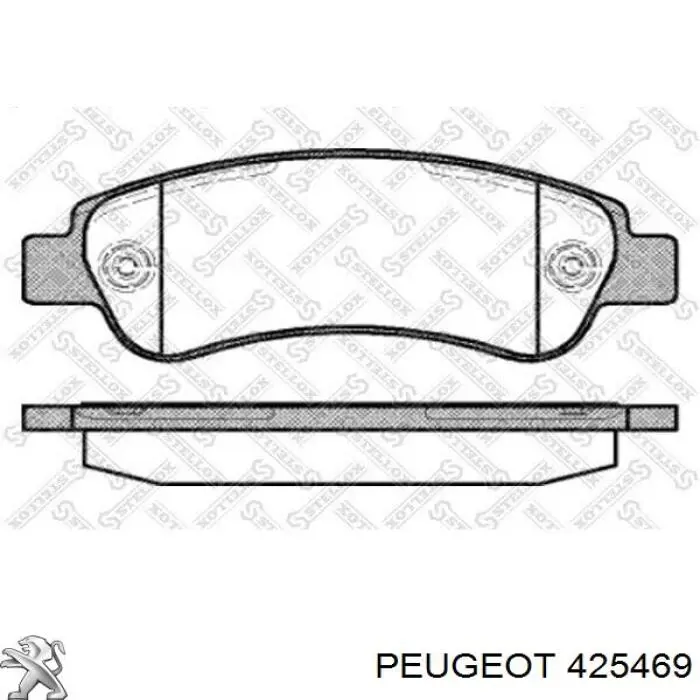 425469 Peugeot/Citroen pastillas de freno traseras