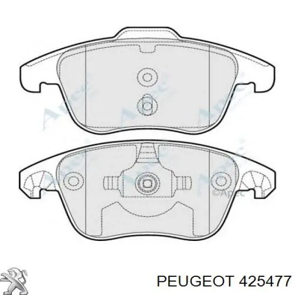 Comprar 425477 Peugeot/Citroen Pastillas delanteras de freno