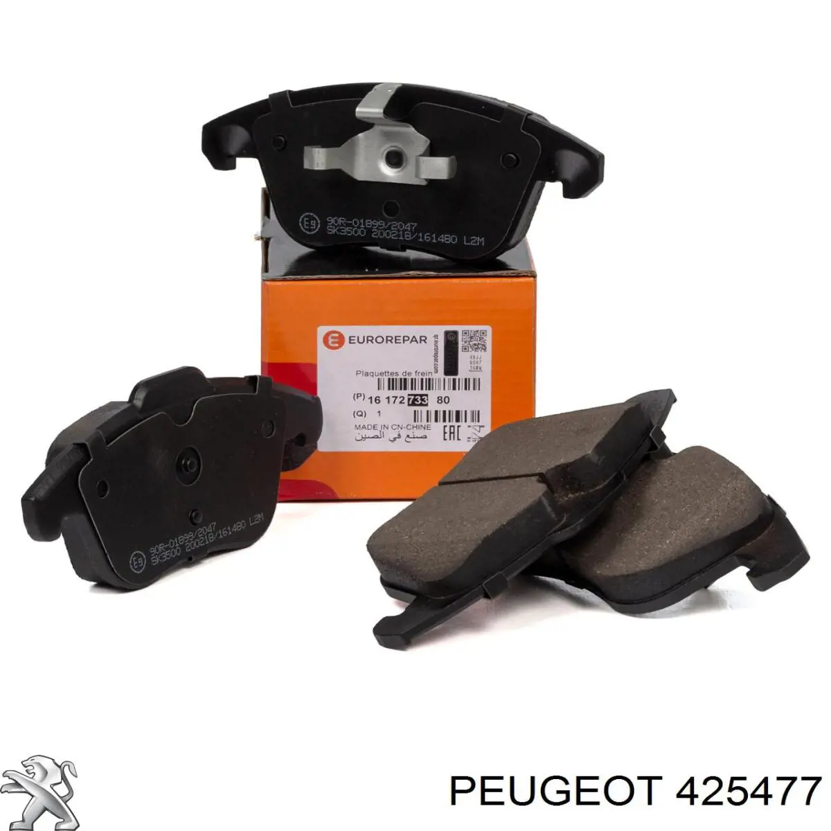 425477 Peugeot/Citroen pastillas de freno delanteras