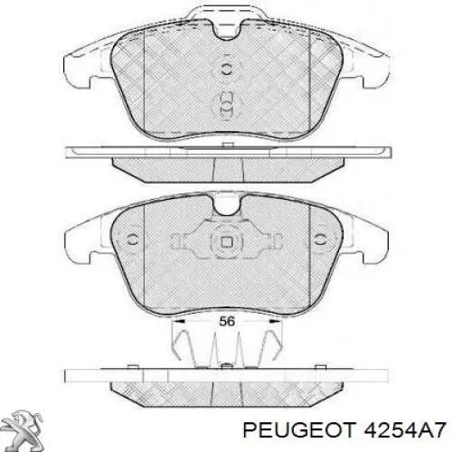 Pastillas de freno delanteras Peugeot 407 6E