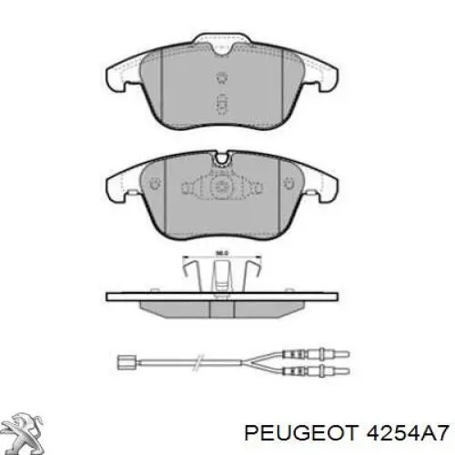 Pastillas de freno delanteras Peugeot 407 6E