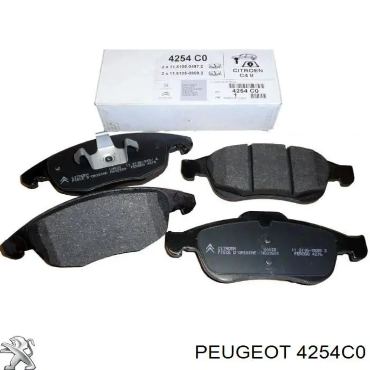 Pastillas de freno delanteras Citroen C4 UA