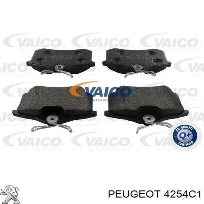4254C1 Peugeot/Citroen Pastillas freno traseras