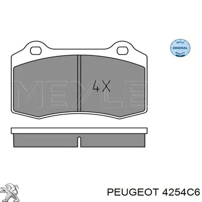 Pastillas traseras de freno Peugeot/Citroen 4254C6 precio, desde 33,35 EUR