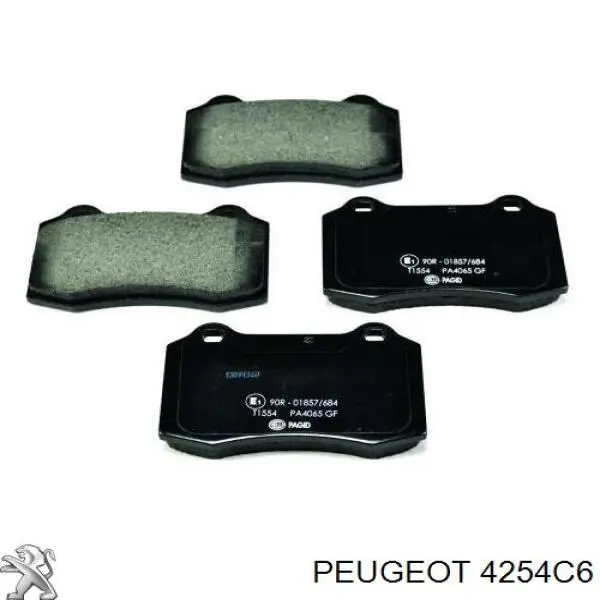 Comprar 4254C6 Peugeot/Citroen Pastillas de freno traseras