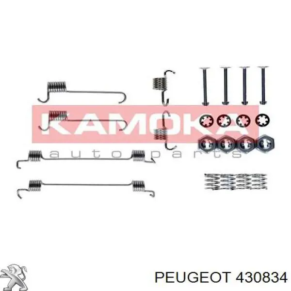 Comprar 430834 Peugeot/Citroen Kit de montaje de zapatas de freno traseras