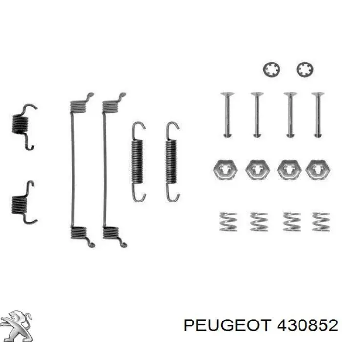 Kit de montaje de zapatas de freno traseras Peugeot/Citroen 430852 precio, desde 7,77 EUR