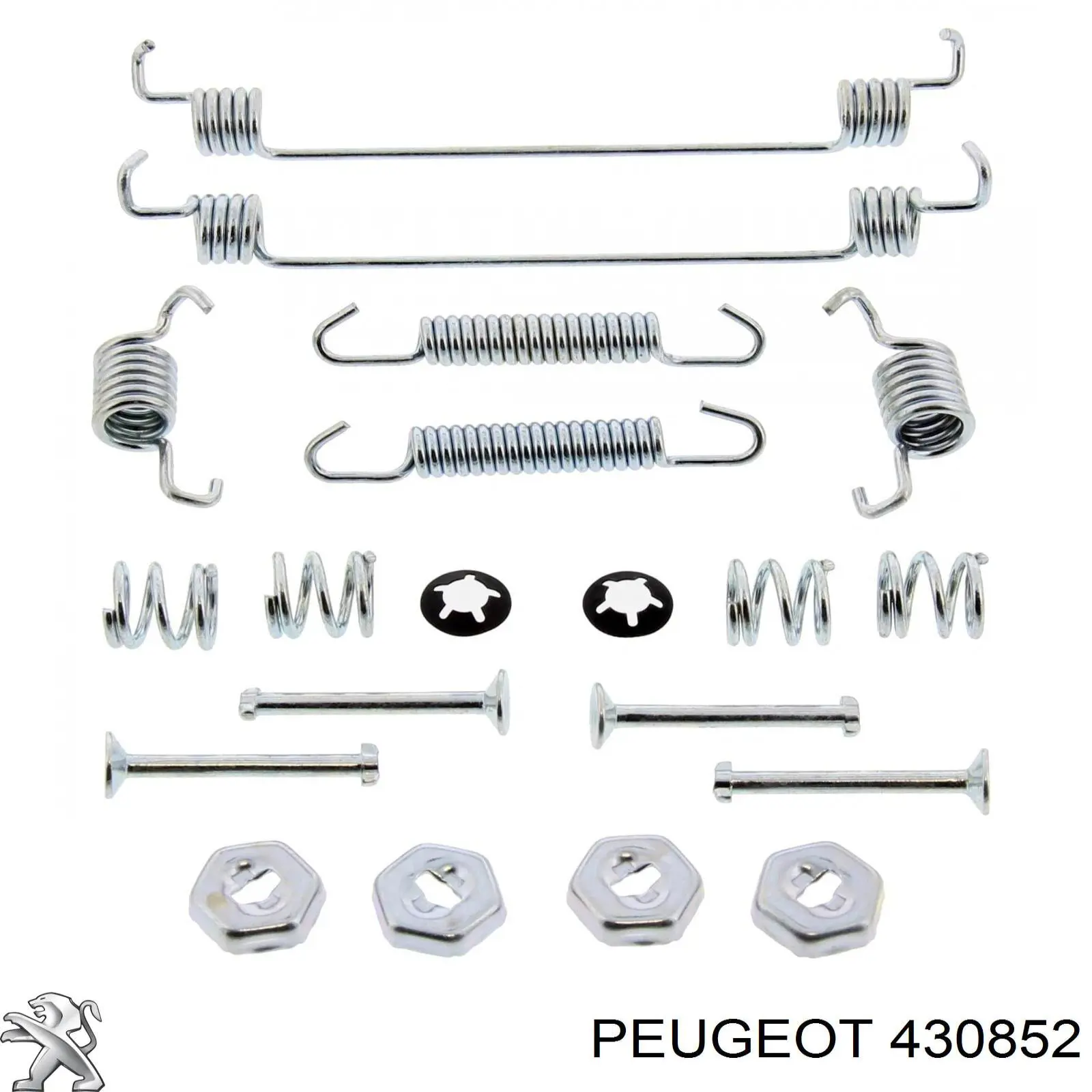 Comprar 430852 Peugeot/Citroen Kit de montaje de zapatas de freno traseras