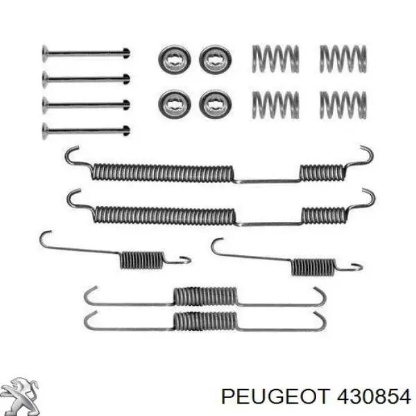 Comprar 430854 Peugeot/Citroen Kit de montaje de zapatas de freno traseras