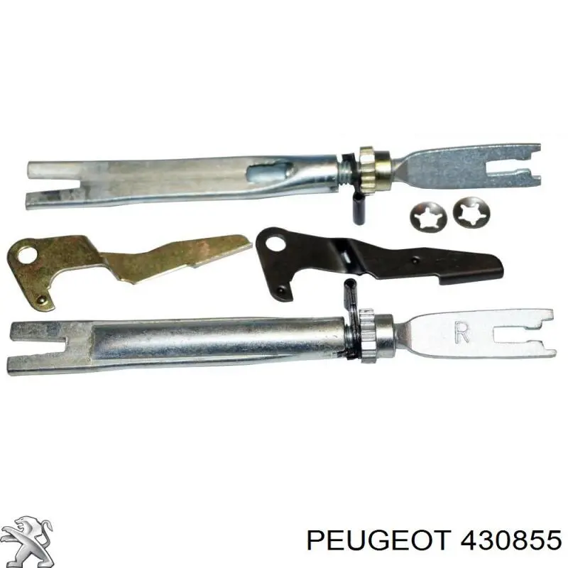 430855 Peugeot/Citroen kit de montaje, zapatas de freno traseras