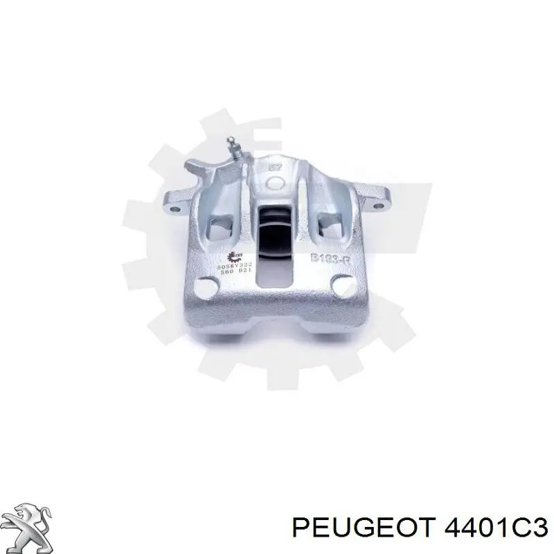 00004401C3 Peugeot/Citroen pinza de freno delantera derecha