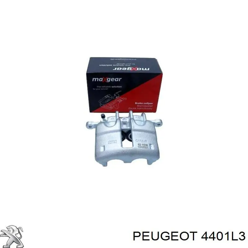 4401L3 Peugeot/Citroen pinza de freno delantera izquierda