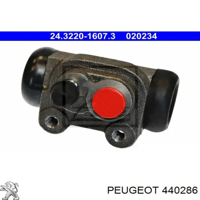 Cilindro de freno de rueda trasera 440286 Peugeot/Citroen