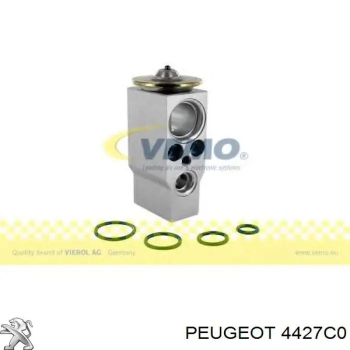 4427C0 Peugeot/Citroen Juego de resortes de sujeción de pastillas de freno delanteras