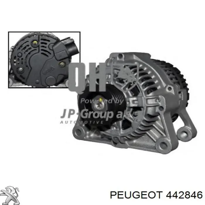 442846 Peugeot/Citroen tornillo/valvula purga de aire, pinza de freno trasero