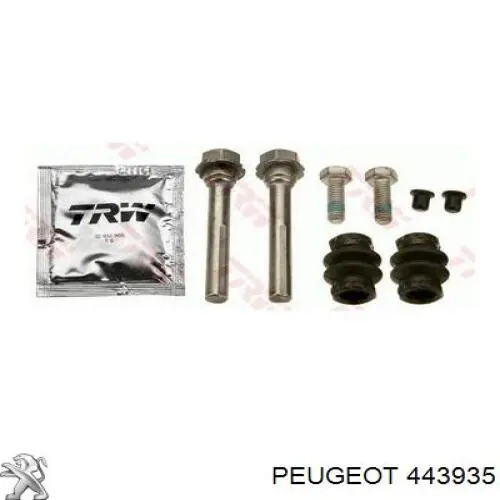 443942 Peugeot/Citroen Kit de reparación de frenos trasero