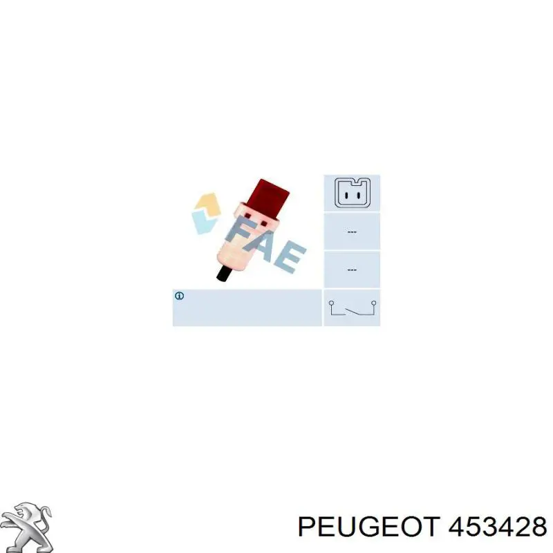 453428 Peugeot/Citroen interruptor luz de freno