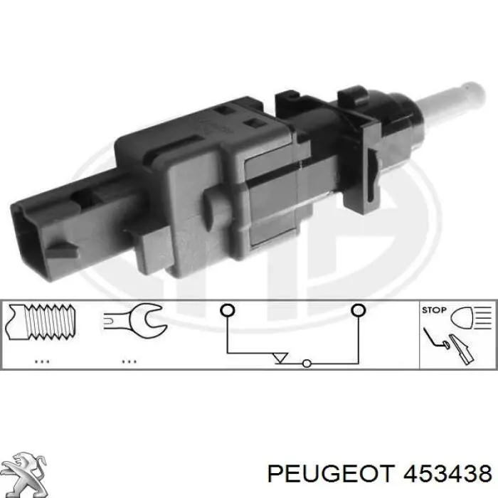 Sensor de posición del pedal de embrague Peugeot/Citroen 453438 precio, desde 10,85 EUR