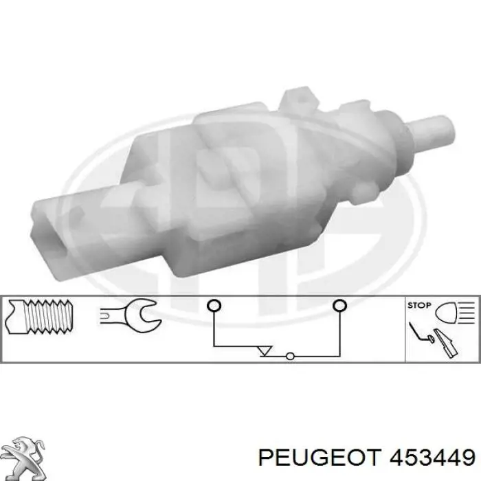 453449 Peugeot/Citroen interruptor luz de freno