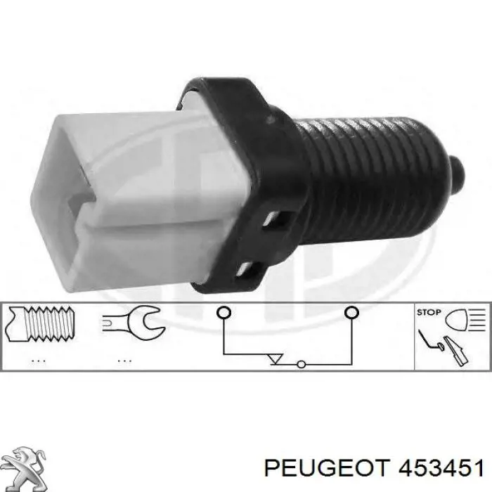 453451 Peugeot/Citroen interruptor luz de freno
