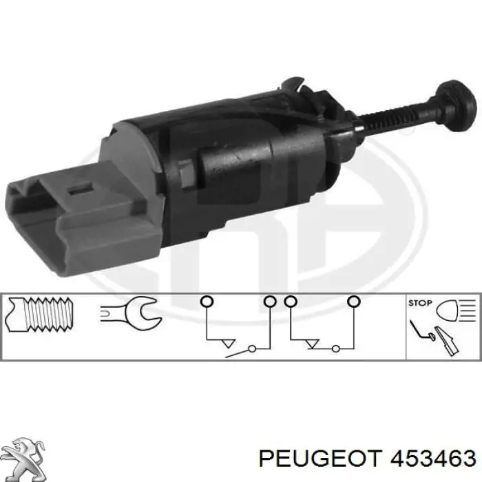 453463 Peugeot/Citroen interruptor luz de freno
