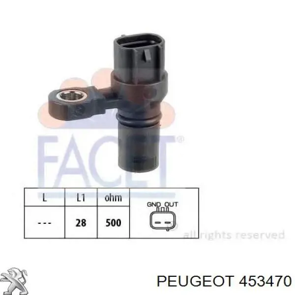 Interruptor de luz de freno 453470 Peugeot/Citroen