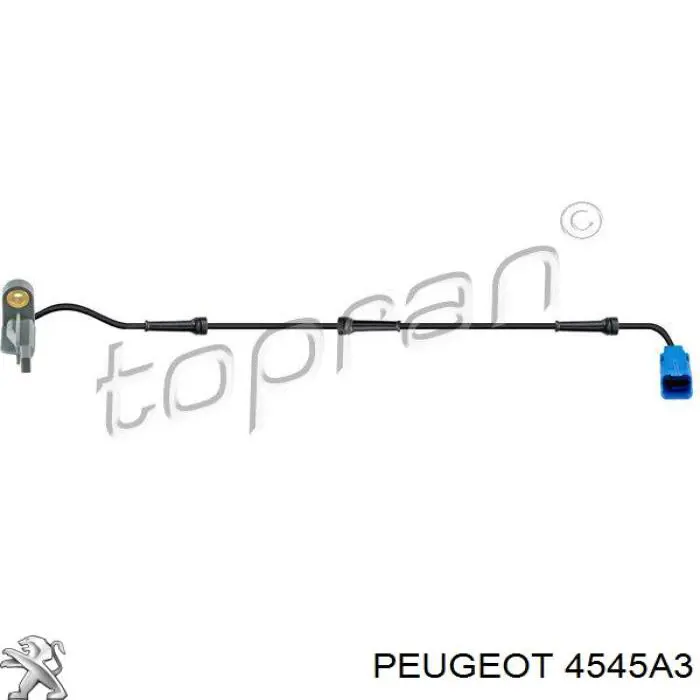 Sensor revoluciones de la rueda, trasero Peugeot/Citroen 4545A3