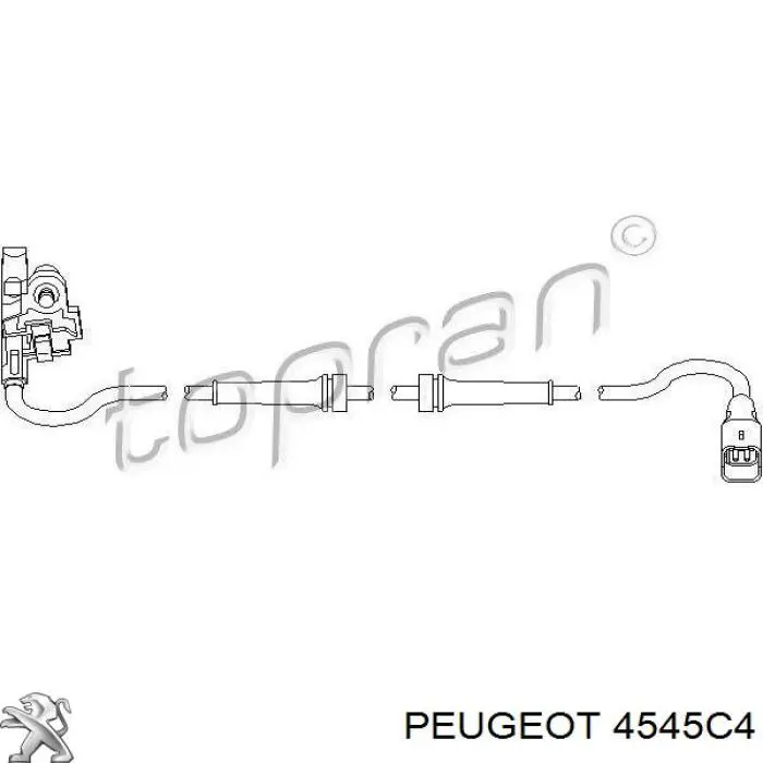 Comprar 4545C4 Peugeot/Citroen Sensor revoluciones de la rueda, trasero