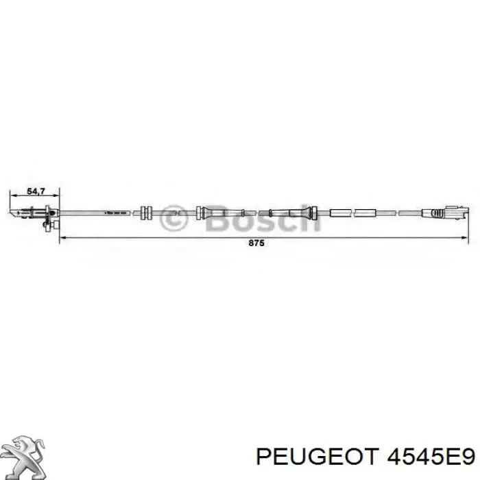 Sensor ABS de rueda delantera Peugeot/Citroen 4545E9 precio, desde 24,69 EUR