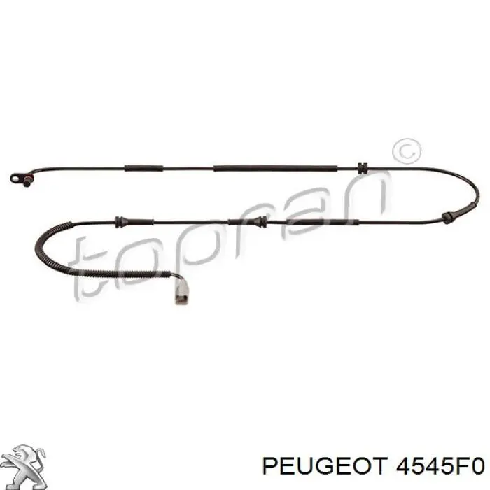 Comprar 4545F0 Peugeot/Citroen Sensor ABS, rueda trasera
