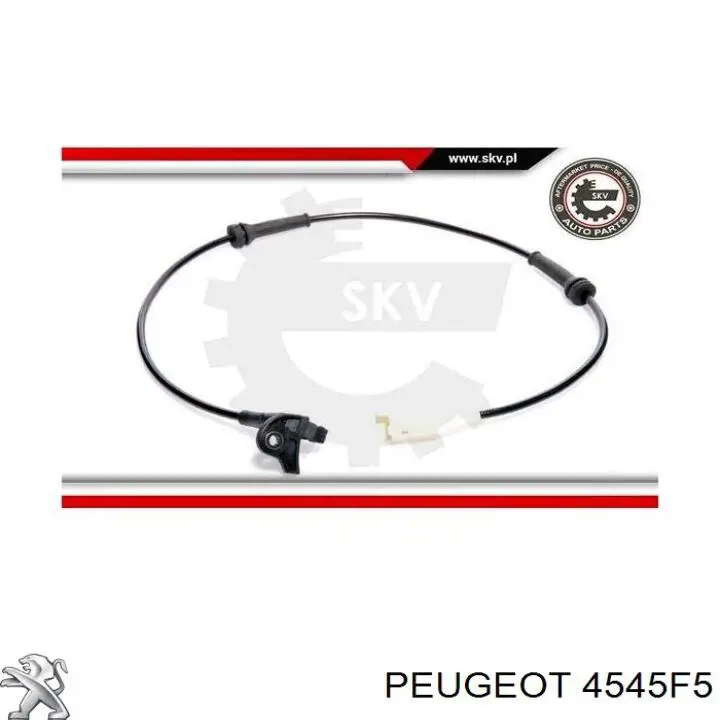 Comprar 4545F5 Peugeot/Citroen Sensor revoluciones de la rueda, delantero