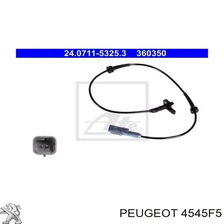 Sensor ABS 4545F5 Peugeot/Citroen