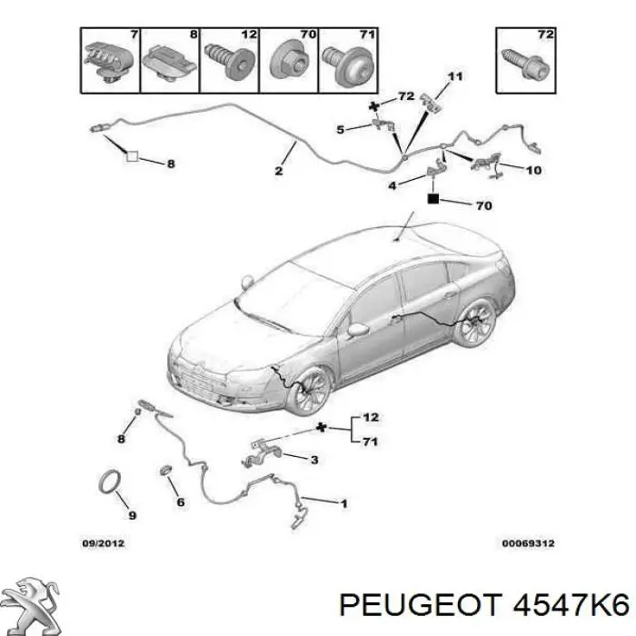 4547K6 Peugeot/Citroen