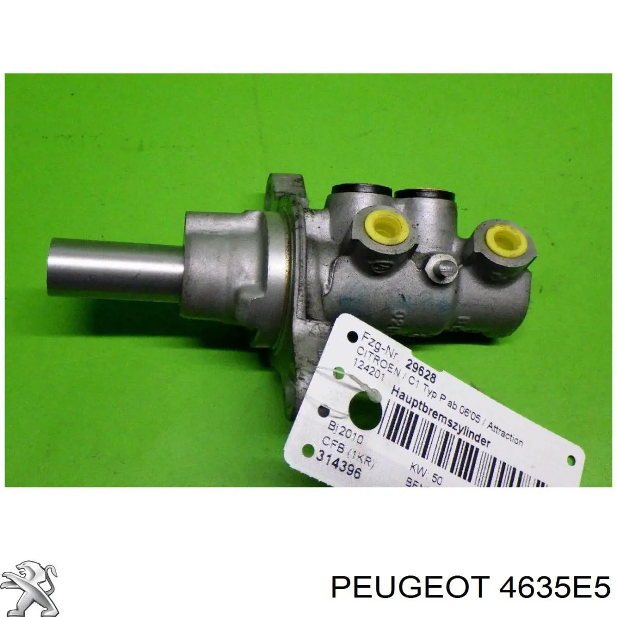 Comprar 4635E5 Peugeot/Citroen Depósito de líquido de frenos, cilindro de freno principal 