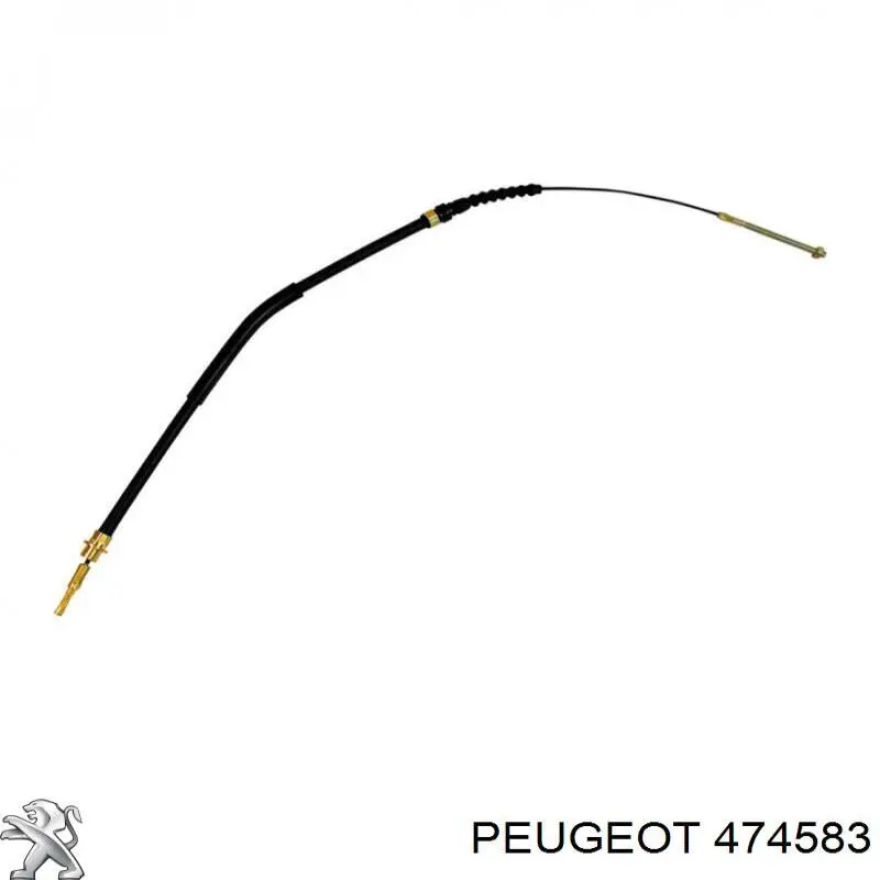 474583 Peugeot/Citroen cable de freno de mano trasero izquierdo