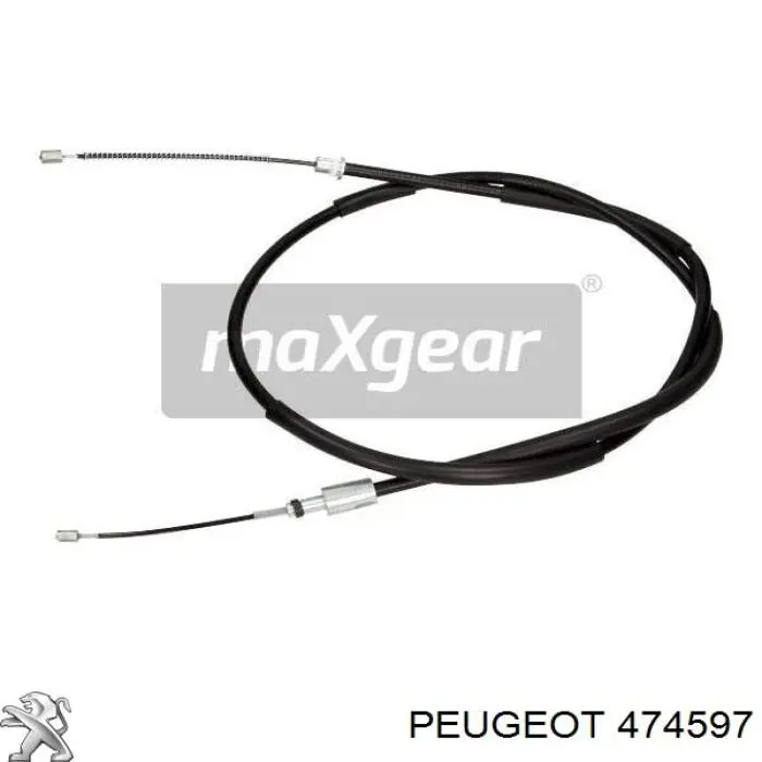 474597 Peugeot/Citroen cable de freno de mano trasero izquierdo