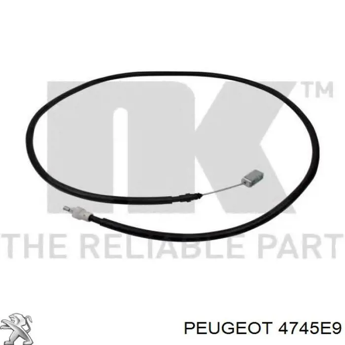 Cable de freno de estacionamiento delantero 114001 Beca Cables
