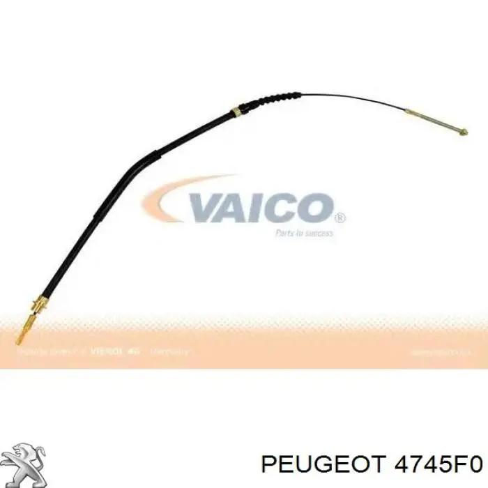 Cable de freno de mano trasero izquierdo para Peugeot 605 (6B)